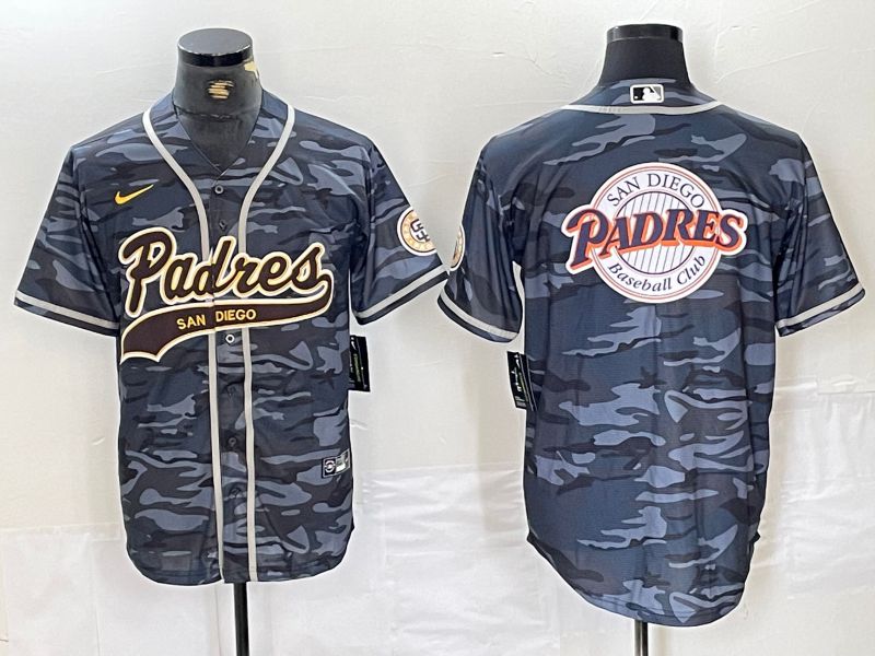 Men San Diego Padres Blank Camo Jointly 2024 Nike MLB Jersey style 6->->MLB Jersey